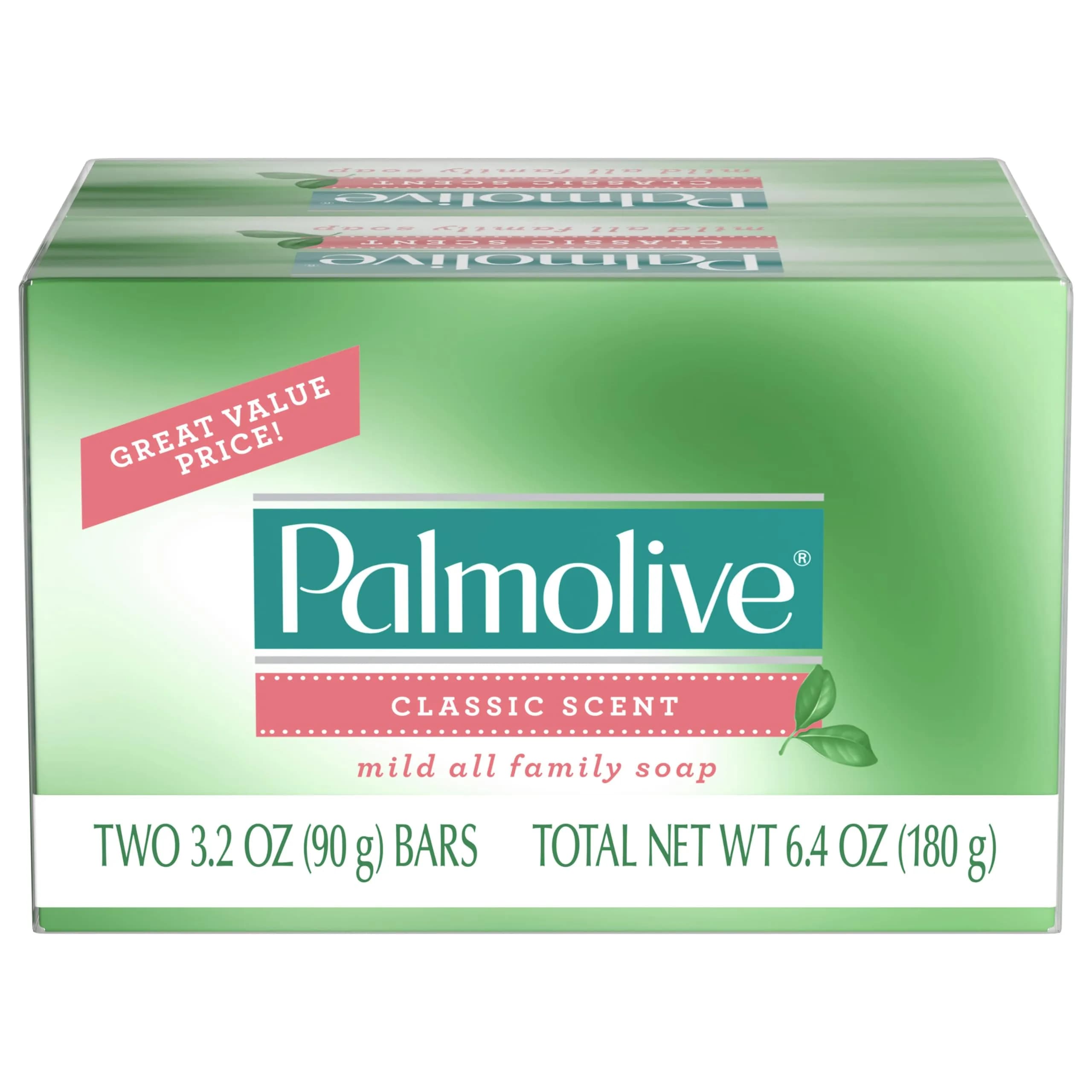 Palmolive Bar Soap, Mild Classic Scent, 3.2 Oz (72 Pack) | Gentle Family Cleansing — Green