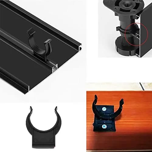 UtySty Cabinet Leveler Leg Toe Kick Clips 10 Pack | 38-40mm Adjustable Furniture Legs thumbnail 4