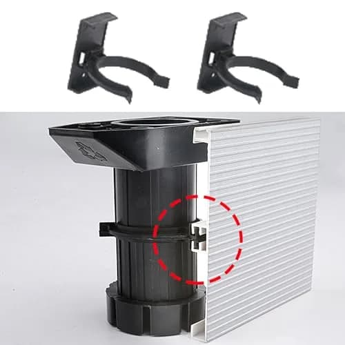 UtySty Cabinet Leveler Leg Toe Kick Clips 10 Pack | 38-40mm Adjustable Furniture Legs thumbnail 3