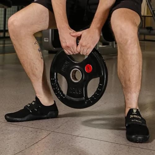 Skerxut Fitness Shoes Deadlift Shoes Cross-Trainer Sneakers for Men and Women (Black, 9.5 Men/10.5 Women) | Slip-Resistant, Durable, Athletic thumbnail 2