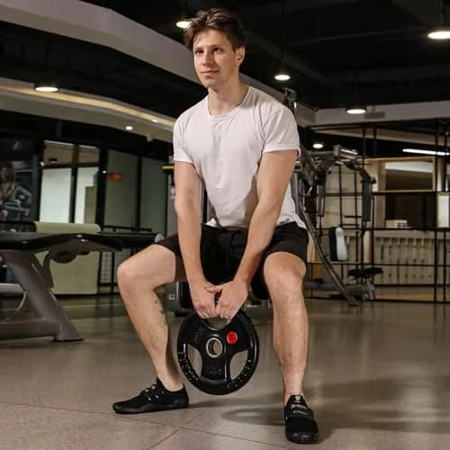 Skerxut Fitness Shoes Deadlift Shoes Cross-Trainer Sneakers for Men and Women (Black, 9.5 Men/10.5 Women) | Slip-Resistant, Durable, Athletic thumbnail 3