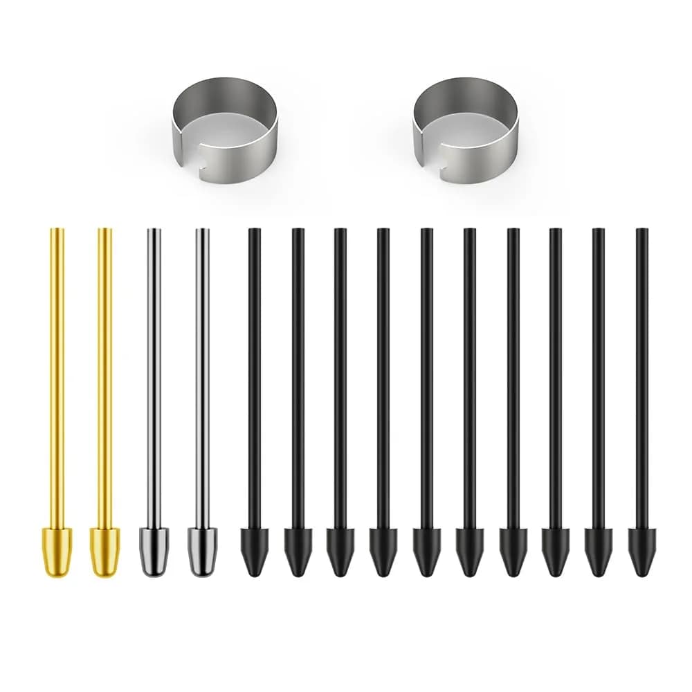 NWANTF 4+10 pcs Set Metal Nibs/Tips Replacement for Samsung Galaxy Tab S Ultra S Pen - main product image