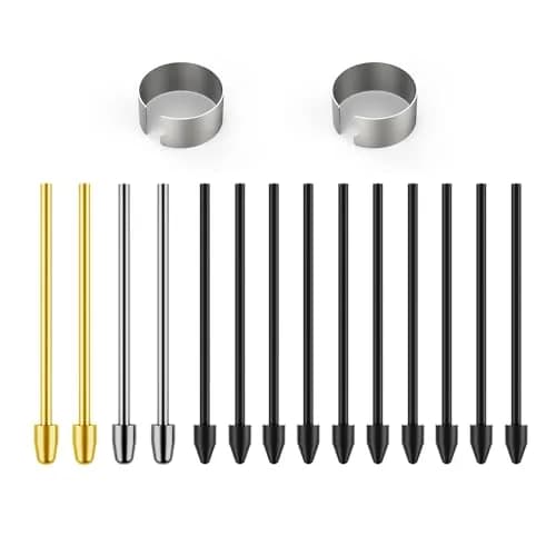 NWANTF Metal S Pen Nibs & Plastic Nibs Set for Samsung Galaxy Tab S10/S9/S8/S7/S6, S26/S25/S24/S23/S22 Ultra S Pen, 14 pcs thumbnail 1