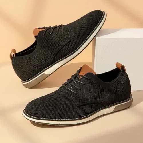 Bruno Marc Men's Dress Casual Oxford Shoes Size 8 | Breathable Mesh Sneakers for All-Day Comfort thumbnail 5