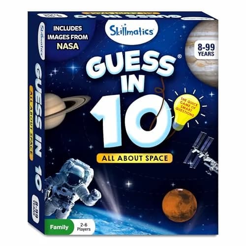 Skillmatics Guess in 10 – NASA Space Educational Card Game 196mm x 155mm x 45mm | STEM Learning Fun for Kids Ages 8+ thumbnail 9