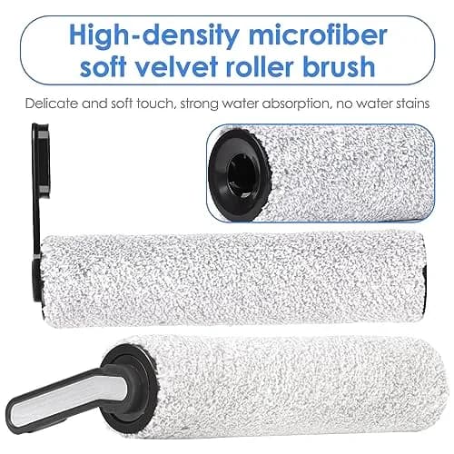 MIBUMIKI Replacement Brush Rollers for Tineco Floor One S5/S5 Pro/iFLOOR 5 Breeze (4-Pack, 3.6 inches) | High-Performance Microfiber for Hard Floors thumbnail 5