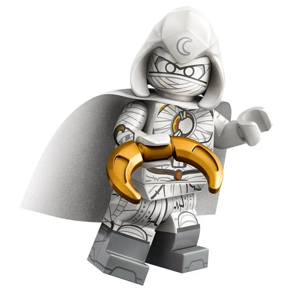 LEGO Moon Knight Minifigure Series 2 (Approx. 5 cm / 2 inches) | Authentic Marvel Superheroes Toy — White