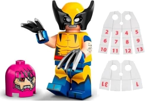 LEGO Marvel Wolverine Minifigure 2-Inch (5 cm) | Authentic Collectible for Ages 6+ thumbnail 1