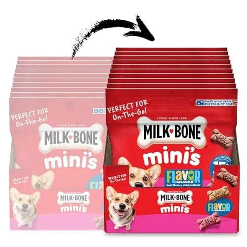 Milk-Bone Flavor Snacks Mini’s Dog Treats 2.5oz | Assorted Flavors, Wholesome & Crunchy thumbnail 2
