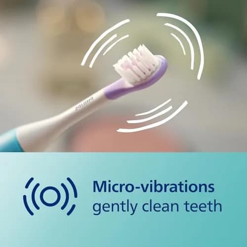 Philips Sonicare Replacement Brush Heads for Kids, 2-Pack Purple | Protects Enamel & Gums thumbnail 4