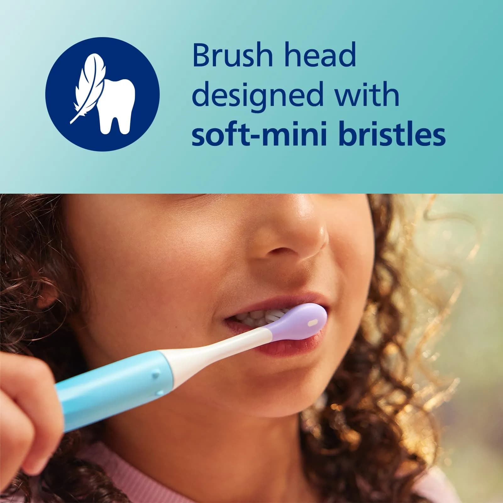Philips Sonicare Replacement Brush Heads for Kids, 2-Pack Purple | Protects Enamel & Gums - view 2