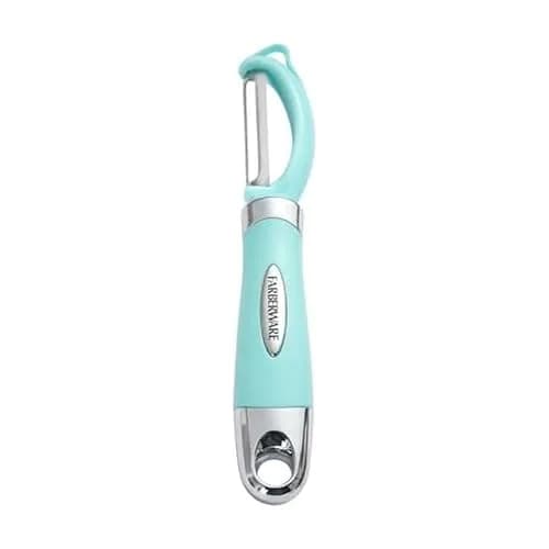 Farberware Pro2 Euro Peeler Aqua Sky | Sharp Stainless Steel Swivel Blade & Ergonomic Handle thumbnail 1