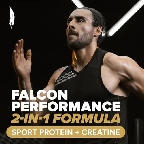 BIRDMAN Falcon Performance Vegan Protein Powder, 5 lb | 31g Protein, 5g Creatine, 5g BCAA, Probiotics, Electrolytes, Low Carb, Sugar Free, Dairy Free thumbnail 3
