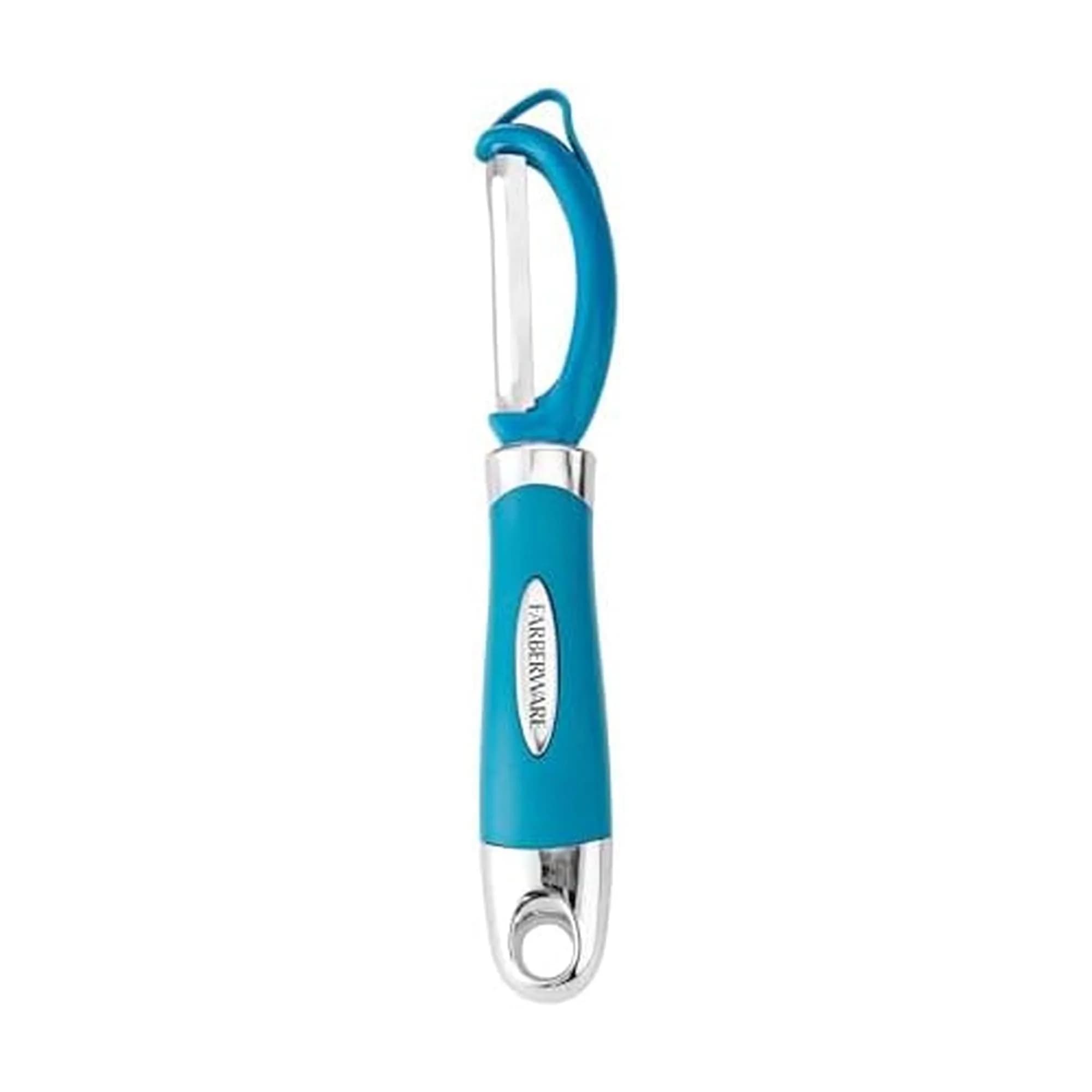 Farberware Pro2 Dark Teal Euro Peeler | Sharp Stainless Steel Swivel Blade & Ergonomic Handle - main product image