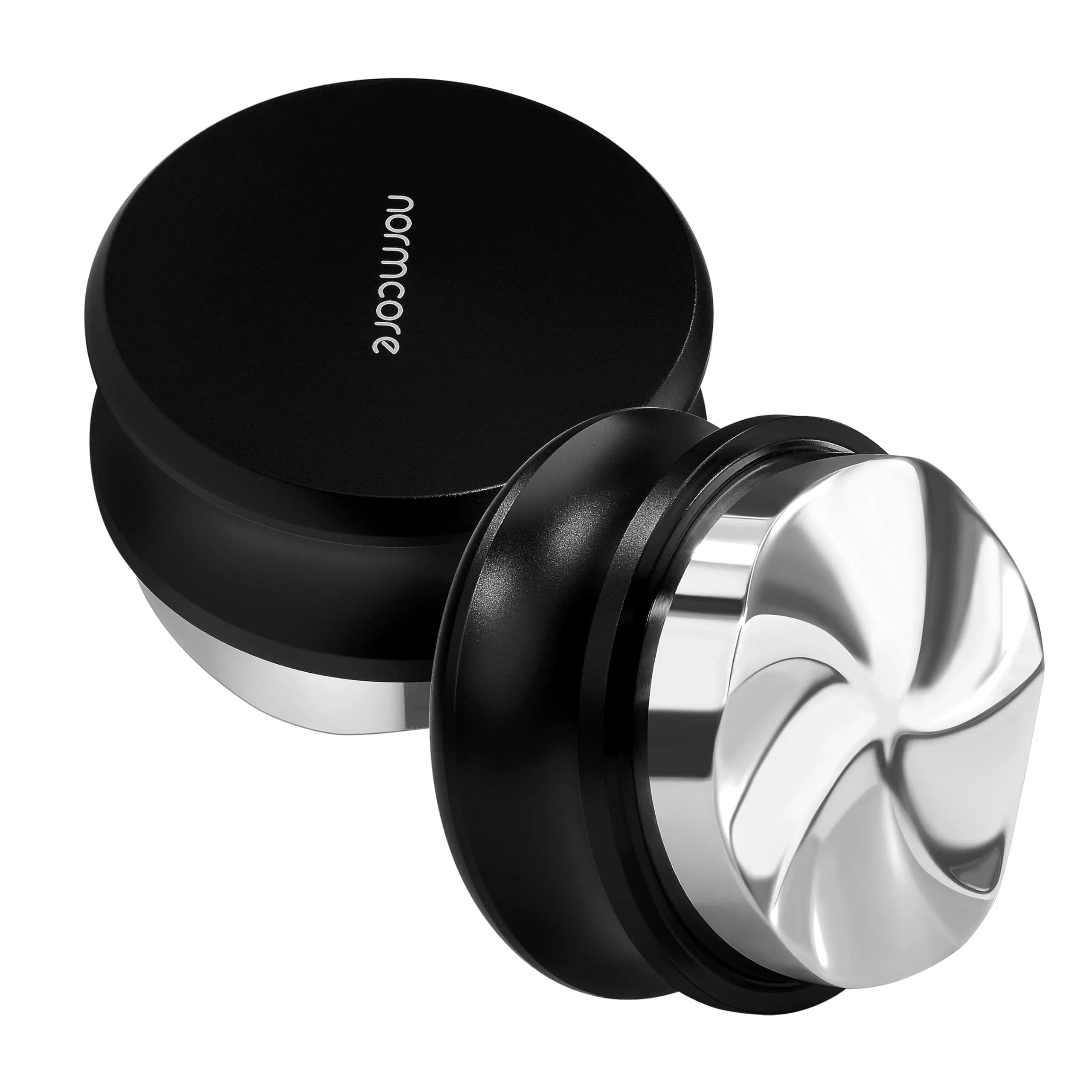 Normcore 53.3mm Gravity Distributor for Breville 54mm | Self-Calibrating Espresso Leveler — Silver