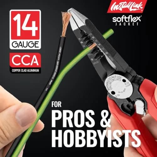 Install Link 14 AWG Gauge Speaker Wire (100 Feet) for Car & Home Theater | Copper Clad Aluminum (CCA) | Frosted Green/Black | Easy Install thumbnail 3