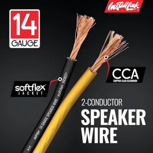 Install Link 14 AWG Gauge Speaker Wire 100 Feet (30.5m) | CCA Copper Clad Aluminum thumbnail 7