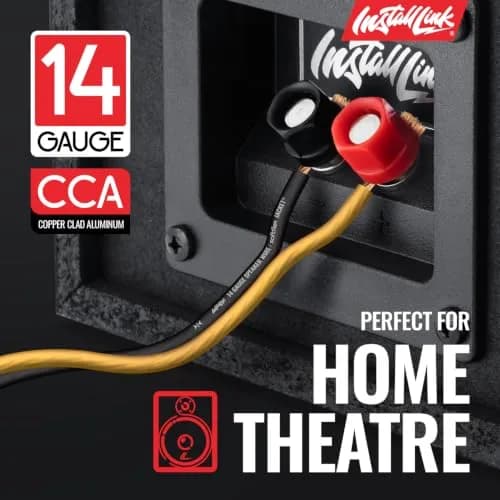 Install Link 14 AWG Gauge Speaker Wire 100 Feet (30.5m) | CCA Copper Clad Aluminum thumbnail 2
