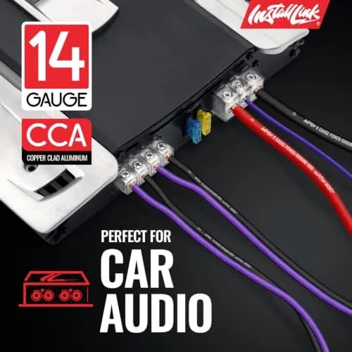 Install Link 14 AWG Gauge Speaker Wire 30.5m (100 Feet) | CCA Copper Clad Aluminum for Home Theater & Car Audio thumbnail 4