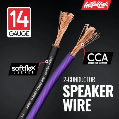 Install Link 14 AWG Gauge Speaker Wire 30.5m (100 Feet) | CCA Copper Clad Aluminum for Home Theater & Car Audio thumbnail 7