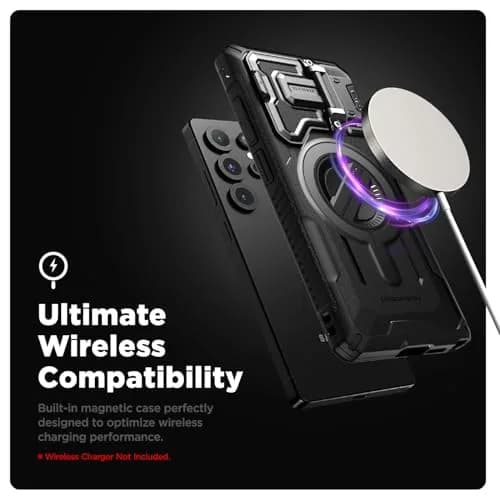 VRS DESIGN Terra Guard Ultimate for Galaxy S24 Ultra Phone Case | Matte Black, Magsafe Compatible, Camera Cover thumbnail 6