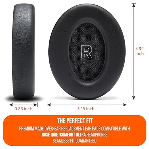 WC PadZ QC Ultra - Earpads for Bose QuietComfort Ultra Gen 1 & 2 | Extra Thick Memory Foam, Durable PU Leather (70-120 chars) thumbnail 5