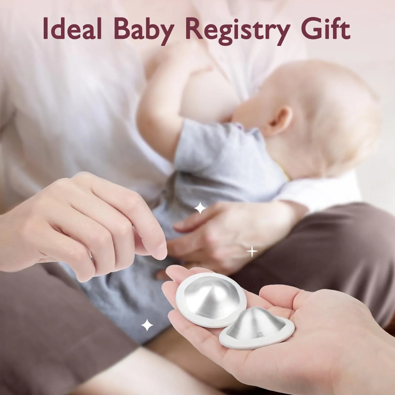 Boboduck 999 Sterling Silver Nipple Cups for Breastfeeding - Original Sore Nipple Relief - 2 Count - view 6