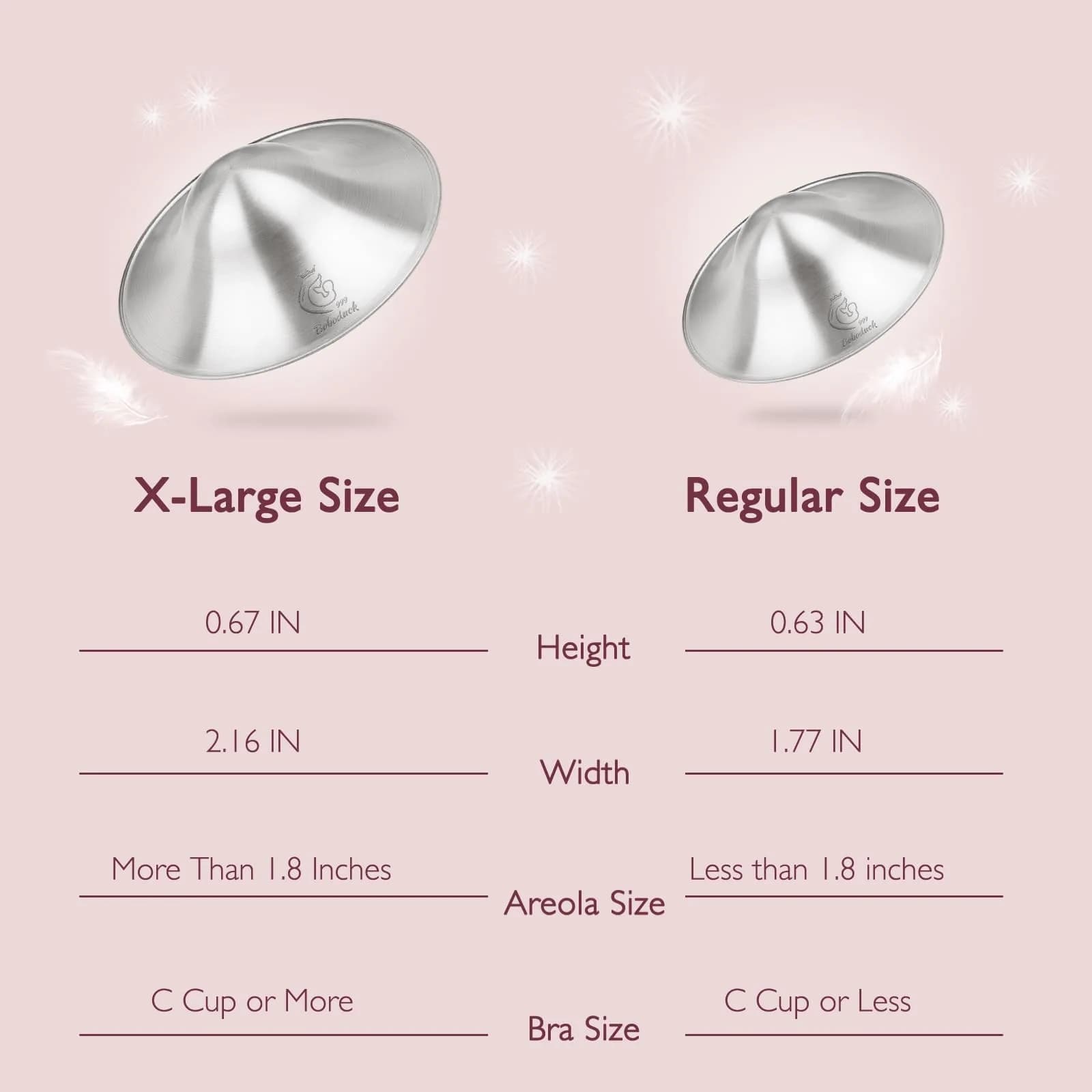 Boboduck 999 Sterling Silver Nipple Cups for Breastfeeding - Original Sore Nipple Relief - 2 Count - view 7