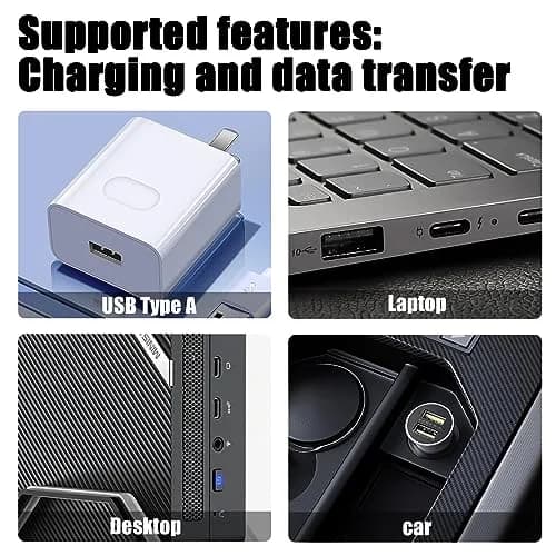 Sicimly USB Charger Cable for Zebra TC77 TC70 TC72 TC75 TC77HL CBL-TC7X-USB1-01 | 1.96m (77.2 inches) Data Transfer & Charging Cable thumbnail 5