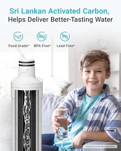 AQUA CREST LT1000PC Refrigerator Water Filter and Air Filter Combo | NSF Certified 2-Pack thumbnail 6