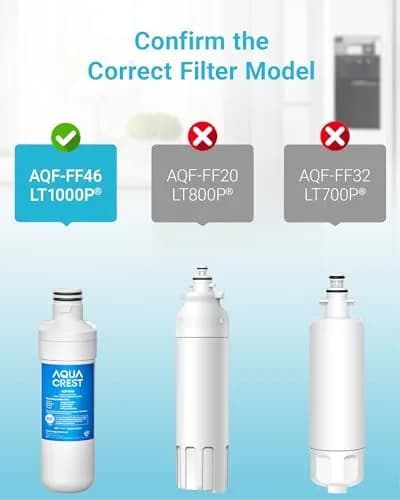 AQUA CREST LT1000PC Refrigerator Water Filter and Air Filter Combo | NSF Certified 2-Pack thumbnail 3