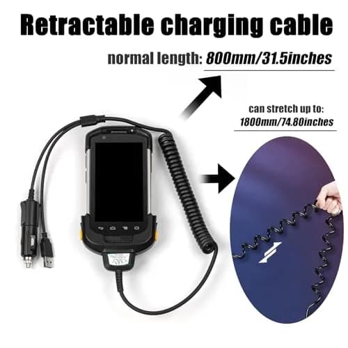 Sicimly 5pcs USB Charger Cable for Zebra TC77 TC70 TC72 TC75 TC75X TC70X TC55 TC720L TC75EK TC75AH TC75GK TC700H TC700K TC77HL CBL-TC7X-USB1-01 Scanner Data Transfer 1.96 m (77.2 inches) thumbnail 7