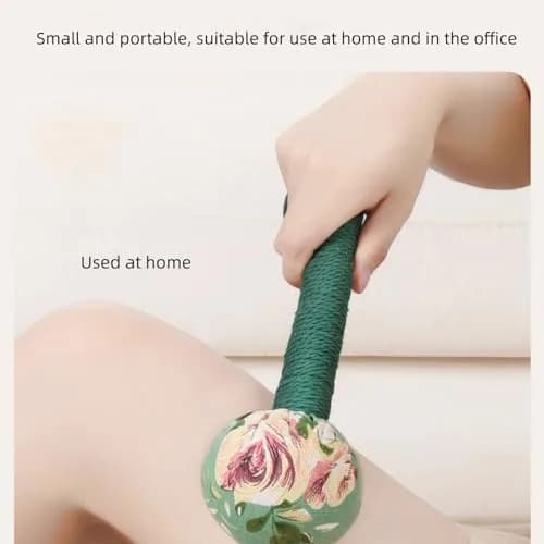 APSWUDR Manual Body Massage Hammer 25.9 cm (10.24 inches) | Traditional Mugwort Formula for Muscle Relief thumbnail 4