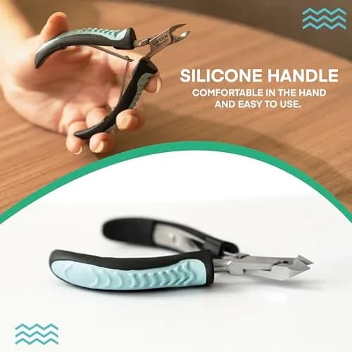 GREEN ESTETICA Cuticle Trimmer with Non-Slip Grip Handle | Stainless Steel Nail Tool for Precise Cuticles thumbnail 5