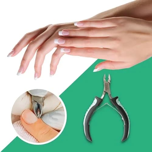 GREEN ESTETICA Cuticle Trimmer with Non-Slip Grip Handle | Stainless Steel Nail Tool for Precise Cuticles thumbnail 7