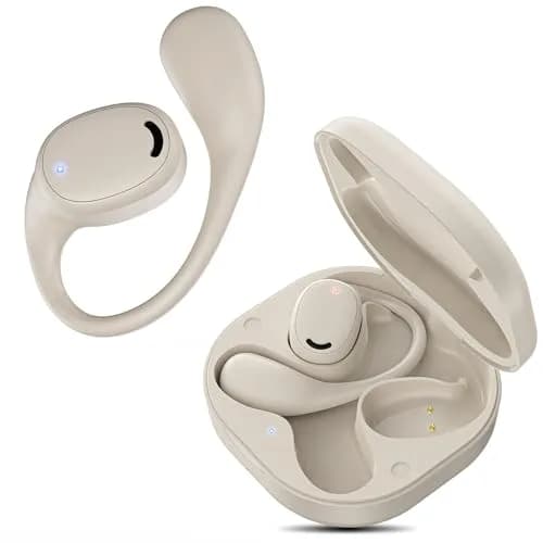 EXECCZO Open Ear Headphones - Airflow Pro Bluetooth 5.3 Earbud Wireless Earphones Headset for Running and Outdoor Activities with Immersive Sound (Skin) thumbnail 1