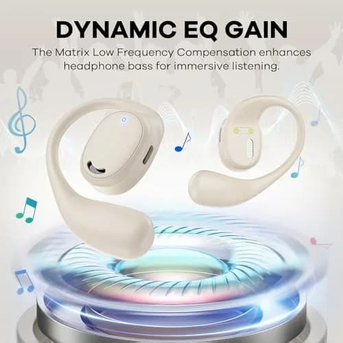 EXECCZO Open Ear Headphones - Airflow Pro Bluetooth 5.3 Earbud Wireless Earphones Headset for Running and Outdoor Activities with Immersive Sound (Skin) thumbnail 6