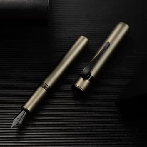 Hongdian M2 Black Forest Mini Fountain Pen Army Green 105mm (4.13 inches) | Smooth Ink Flow Writing Instrument thumbnail 6