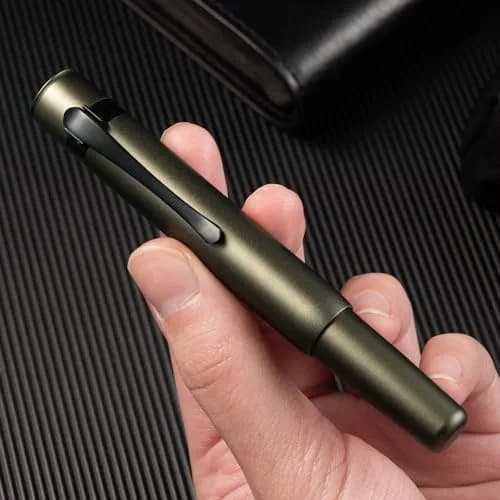 Hongdian M2 Black Forest Mini Fountain Pen Army Green 105mm (4.13 inches) | Smooth Ink Flow Writing Instrument thumbnail 8