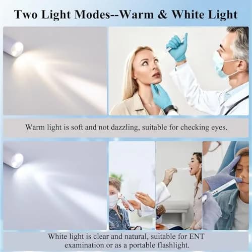 CAVN Rechargeable LED Pen Light with Pupil Gauge & Ruler | 10cm (4in) | White thumbnail 4