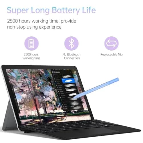 hacey Stylus Pen for HP Omnibook X Flip, Envy/Pavilion/Spectre x360, Sapphire | 1024 Pressure Levels thumbnail 8