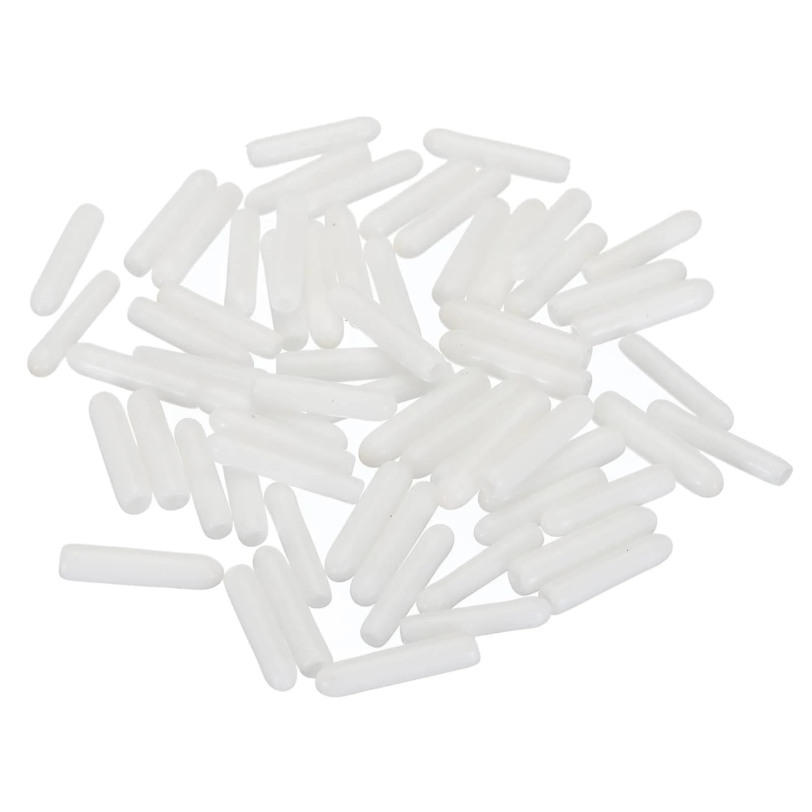 uxcell Rubber End Caps 1.5mm ID | Vinyl Round Tube Bolt Cover for Furniture & Protectors — White