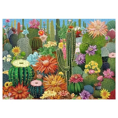 PPuzzling Succulent Garden Jigsaw Puzzles 1000 Pieces 53cm x 75cm | Educational & Non-Toxic Puzzle for Adults thumbnail 1