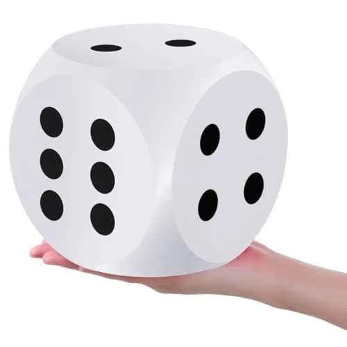 Shappy 6 Inch Foam Dice Jumbo Large Cube | Educational & Safe Play Tool thumbnail 1