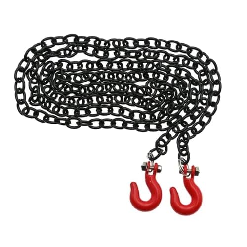 Albiuev Metal Trailer Chain with Tow Hook 100cm (39.3in) | RC Crawler Car Accessory thumbnail 1