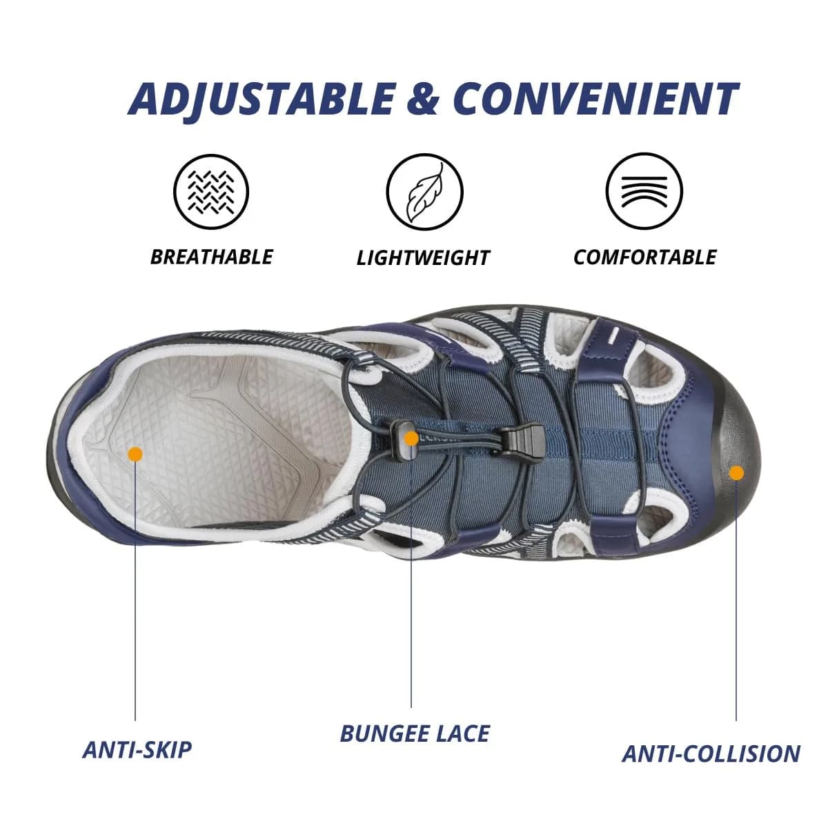 CAMEL CROWN Men's Waterproof Hiking Sandals 12.5 | Breathable & Durable Outdoor Water Sandals thumbnail 3