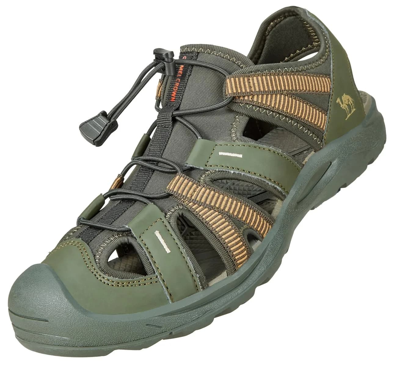 CAMEL CROWN Men's Waterproof Hiking Sandals 8.5 | Breathable & Anti-slip Outdoor Water Sandals — Green-a5