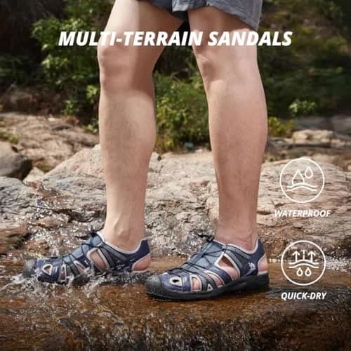 CAMEL CROWN Men's Waterproof Hiking Sandals 12 | Breathable & Anti-slip Summer Water Sandals thumbnail 2