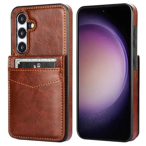 KIHUWEY Samsung Galaxy S24 Wallet Case with Credit Card Holder | Premium Leather Flip Cover with Kickstand & Full Protection thumbnail 3
