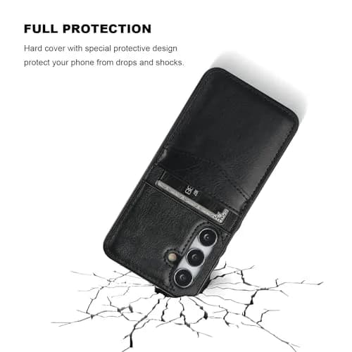 KIHUWEY Samsung Galaxy S24 Case Wallet with Credit Card Holder | Leather Flip Heavy Duty Cover thumbnail 6